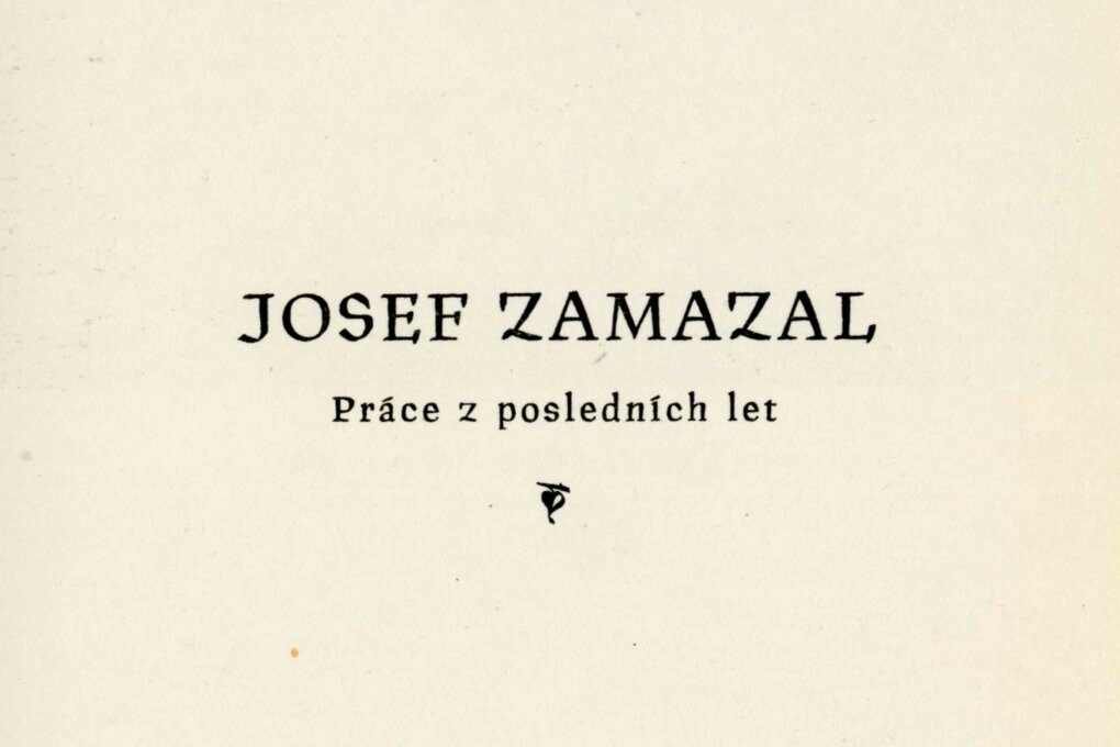 Josef Zamazal, práce z posledních let